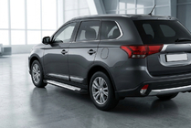 Mitsubishi Outlander 2012–2021 Bočné nášľapy Allmond Grey (2 ks, hliník) fotografia 1