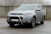 Mitsubishi Outlander 2012–2021 Predný ochranný rám WT004 (nerez) fotografia 2
