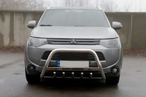Mitsubishi Outlander 2012–2021 Predný ochranný rám WT004 (nerez) fotografia 3