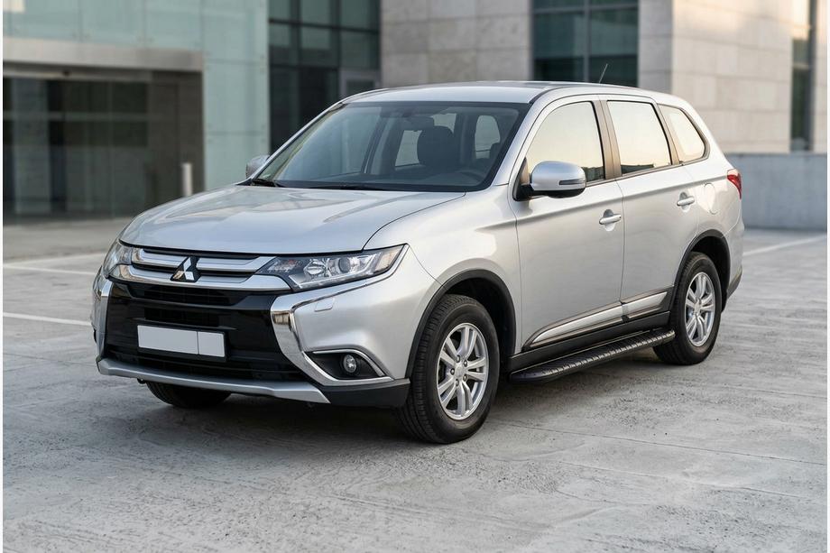 Mitsubishi Outlander 2012–2021 Bočné nášľapy Bosphorus Black (2 ks, hliník) Fotografia 1