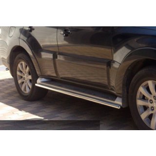 Bočné trubky (2 ks, nerez) Mitsubishi Pajero Wagon IV 2006–2021 fotografia 2