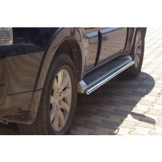Bočné trubky (2 ks, nerez) Mitsubishi Pajero Wagon IV 2006–2021 fotografia 3