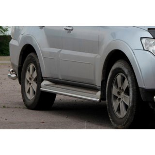 Bočné trubky (2 ks, nerez) Mitsubishi Pajero Wagon IV 2006–2021 fotografia 4
