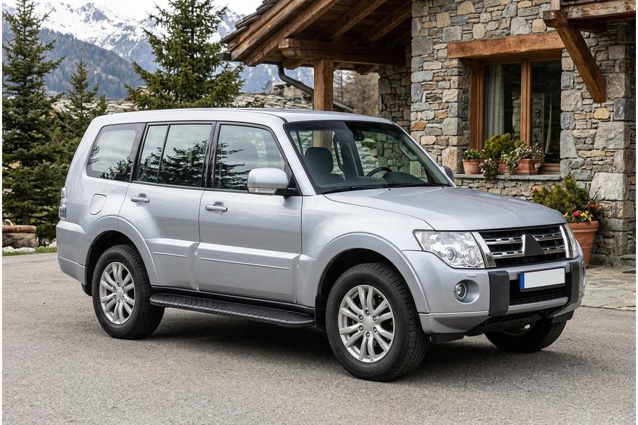 Mitsubishi Pajero Wagon IV 2006–2021 Bočné nášľapy Bosphorus Black (2 ks, hliník) Image