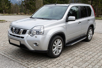 Nissan X-trail T31 2007–2014 Bočné nášľapy Duru (2 ks, hliník) fotografia 1