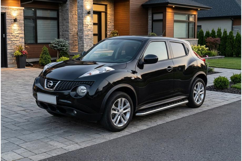 Nissan Juke 2010–2019 Bočné prahy Maydos V1 (2 ks, hliník ↗ nehrdzavejúca oceľ) Image