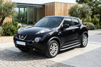 Nissan Juke 2010–2019 Bočné nášľapy Tayga Grey (2 ks, hliník) fotografia 1
