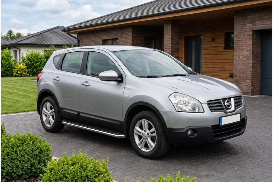 Nissan Qashqai 2007–2010 Bočné prahy Maydos V1 (2 ks, hliník ↗ nehrdzavejúca oceľ) Image