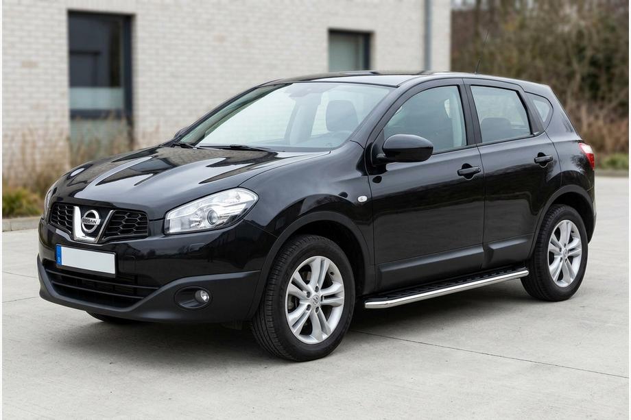 Nissan Qashqai 2010–2014 Bočné prahy Maydos V1 (2 ks, hliník ↗ nehrdzavejúca oceľ) Image