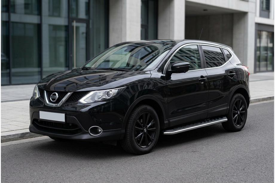 Nissan Qashqai 2014–2021 Bočné prahy Maydos V1 (2 ks, hliník ↗ nehrdzavejúca oceľ) Image