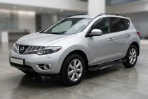 Nissan Murano 2008–2014 Bočné nášľapy RedLine Black (2 ks, hliník) fotografia 1
