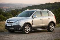 Opel Antara 2006–2017 Bočné prahy Maydos V1 (2 ks, hliník ↗ nehrdzavejúca oceľ) fotografia 1