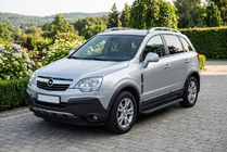 Opel Antara 2006–2017 Bočné nášľapy Bosphorus Black (2 ks, hliník) fotografia 1