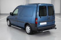 Opel Combo 2002–2012 Bočné nášľapy RedLine V1 (2 ks, hliník) fotografia 1