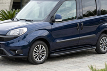 Opel Combo 2012–2018 Bočné nášľapy Allmond Black (2 ks, hliník) fotografia 1