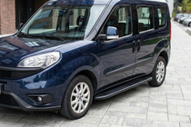 Opel Combo 2012–2018 Bočné nášľapy Bosphorus Black (2 ks, hliník) fotografia 1