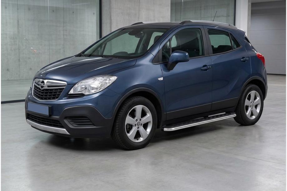 Opel Mokka 2012–2021 Bočné prahy Maydos V1 (2 ks, hliník ↗ nehrdzavejúca oceľ) Image