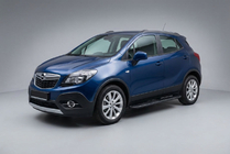Opel Mokka 2012–2021 Bočné nášľapy Bosphorus Black (2 ks, hliník) fotografia 1