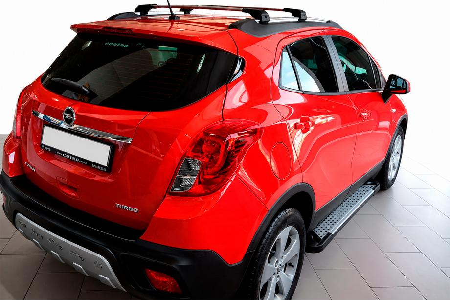 Opel Mokka 2012–2021 Bočné nášľapy Allmond Grey (2 ks, hliník) Image