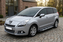Peugeot 5008 2009–2016 Bočné prahy Sunrise (2 ks, hliník) fotografia 1
