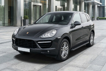 Porsche Cayenne 2010–2017 Bočné nášľapy Allmond Black (2 ks, hliník) fotografia 1