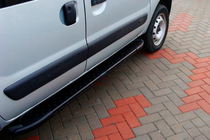 Renault Kangoo 1998–2008 Bočné nášľapy Allmond Black (2 ks, hliník) fotografia 1