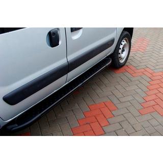 Bočné nášľapy Allmond Black (2 ks, hliník) Renault Kangoo 1998–2008 fotografia 1