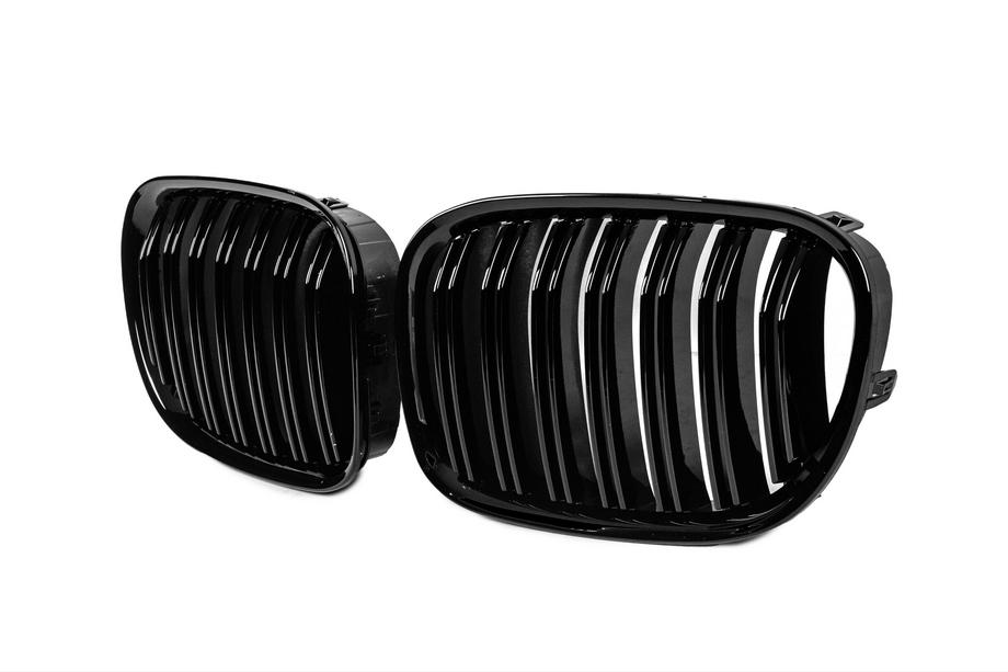 BMW rad 7 F01/F02 2008–2015 Obličkové mriežky M-Look (lesklá čierna) Fotografia 3