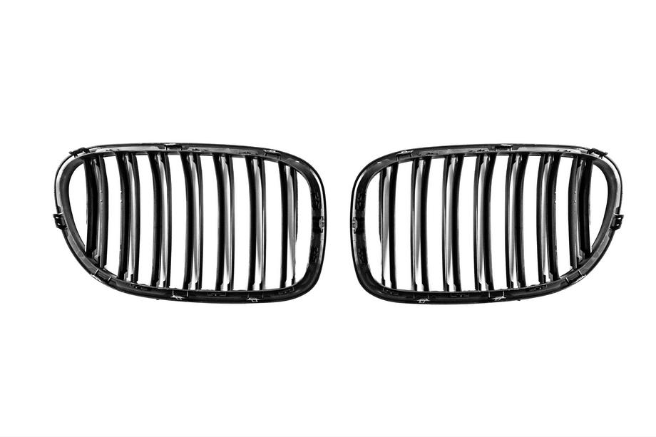 BMW rad 7 F01/F02 2008–2015 Obličkové mriežky M-Look (lesklá čierna) Fotografia 5