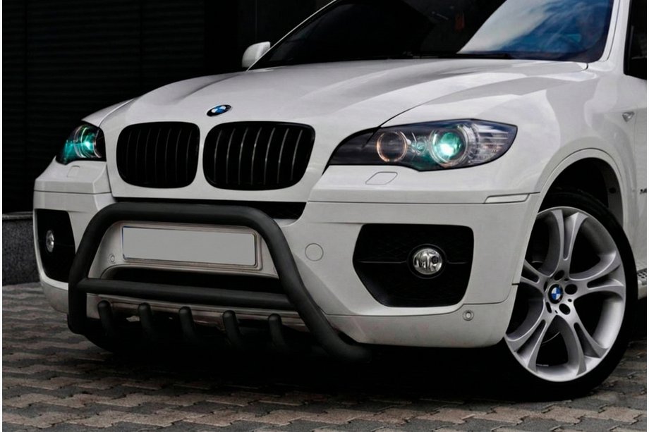 BMW X6 E71 2008–2014 Bullbar WT003 Black (nerez) Image