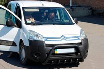 Citroen Berlingo 2008–2018 Predný ochranný rám WT004 Black (nerez) fotografia 3