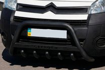 Citroen Berlingo 2008–2018 Predný ochranný rám WT004 Black (nerez) fotografia 1
