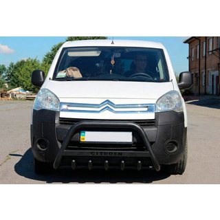 Predný ochranný rám WT004 Black (nerez) Citroen Berlingo 2008–2018 fotografia 2