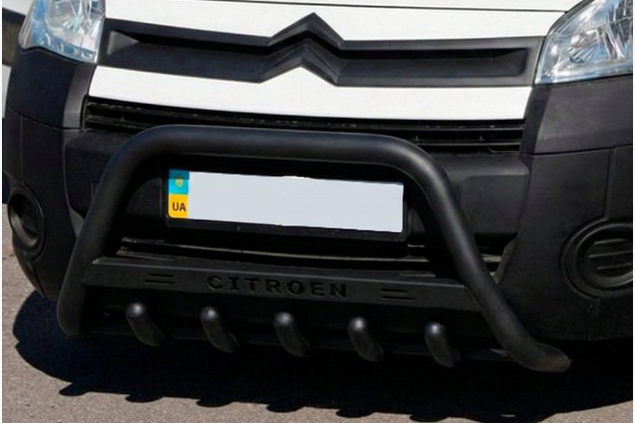 Citroen Berlingo 2008–2018 Predný ochranný rám WT004 Black (nerez) Image