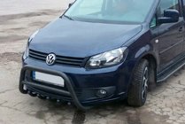 Volkswagen Caddy 2010–2015 Bullbar WT003 Black (nerez) fotografia 1