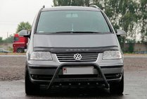 Volkswagen Sharan 1995–2010 Predný ochranný rám WT004 Black (nerez) fotografia 2