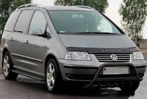 Volkswagen Sharan 2010–2023 Predný ochranný rám WT004 Black (nerez) fotografia 3