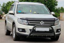 Volkswagen Tiguan 2007–2016 Bullbar WT003 Black (nerez) fotografia 1