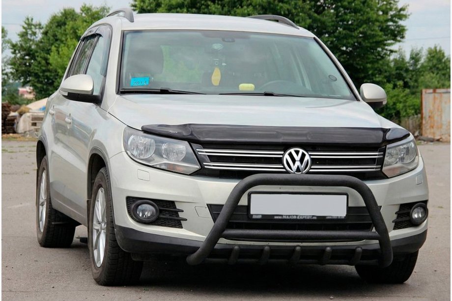 Volkswagen Tiguan 2007–2016 Bullbar WT003 Black (nerez) Image