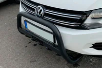 Volkswagen Tiguan 2007–2016 Predný ochranný rám WT004 Black (nerez) fotografia 2