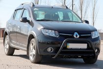 Renault Sandero 2013–2022 Bullbar WT003 Black (nerez) fotografia 3