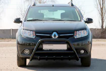 Dacia Sandero 2013–2020 Bullbar WT003 Black (nerez) fotografia 2