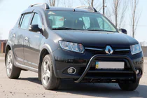 Dacia Sandero 2013–2020 Bullbar WT003 Black (nerez) fotografia 3