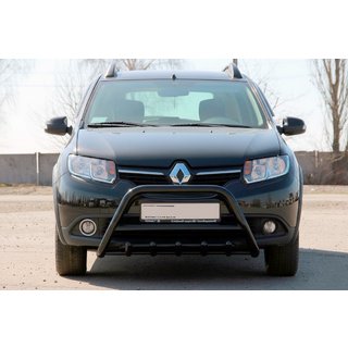 Bullbar WT003 Black (nerez) Dacia Sandero 2013–2020 fotografia 2