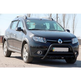 Bullbar WT003 Black (nerez) Dacia Sandero 2013–2020 fotografia 3