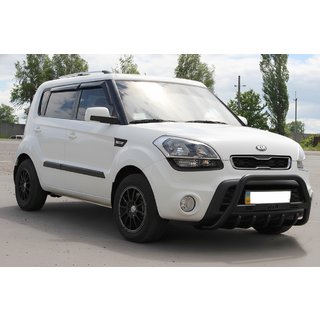 Predný ochranný rám WT004 Black (nerez) Kia Soul I 2008–2013 fotografia 2