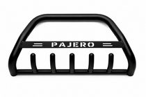 Mitsubishi Pajero Wagon IV 2006–2021 Predný ochranný rám WT004 Black (nerez) fotografia 1