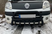 Renault Kangoo 2008–2020 Predný ochranný rám WT004 Black (nerez) fotografia 1