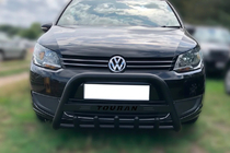 Volkswagen Touran 2010–2015 Predný ochranný rám WT004 Black (nerez) fotografia 1