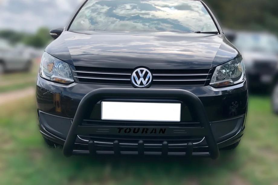 Volkswagen Touran 2010–2015 Predný ochranný rám WT004 Black (nerez) Image